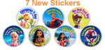 New Sticker Pack of 7 New Designs